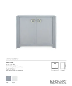Bungalow 5 Audrey Cabinet Grey New Arrivals