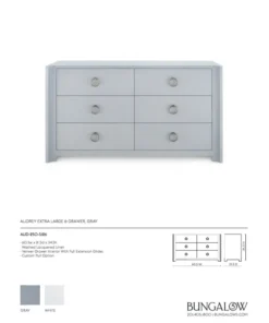 Bungalow 5 Audrey Extra Large 6 Drawer Dresser Grey New Arrivals 15 Bungalow 5 Audrey Extra Large 6 Drawer Dresser Grey New Arrivals