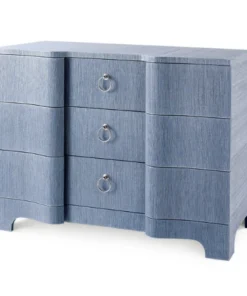 Bungalow 5 Bardot Large 3 Drawer Navy Blue