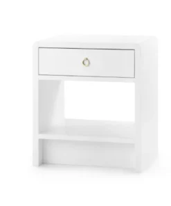 Bungalow 5 Benjamin 1 Drawer Side Table White New Arrivals