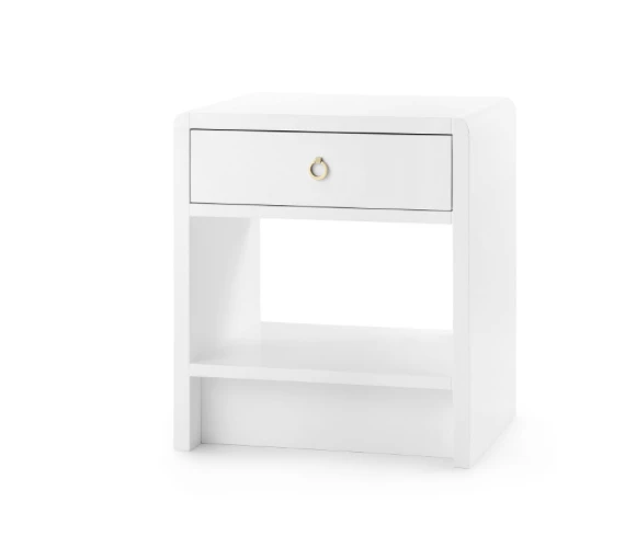 Bungalow 5 Benjamin 1 Drawer Side Table White New Arrivals 1 Bungalow 5 Benjamin 1 Drawer Side Table White New Arrivals