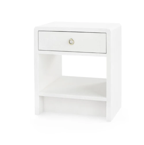 Bungalow 5 Benjamin Linen 1 Drawer Side Table White New Arrivals 1 Bungalow 5 Benjamin Linen 1 Drawer Side Table White New Arrivals