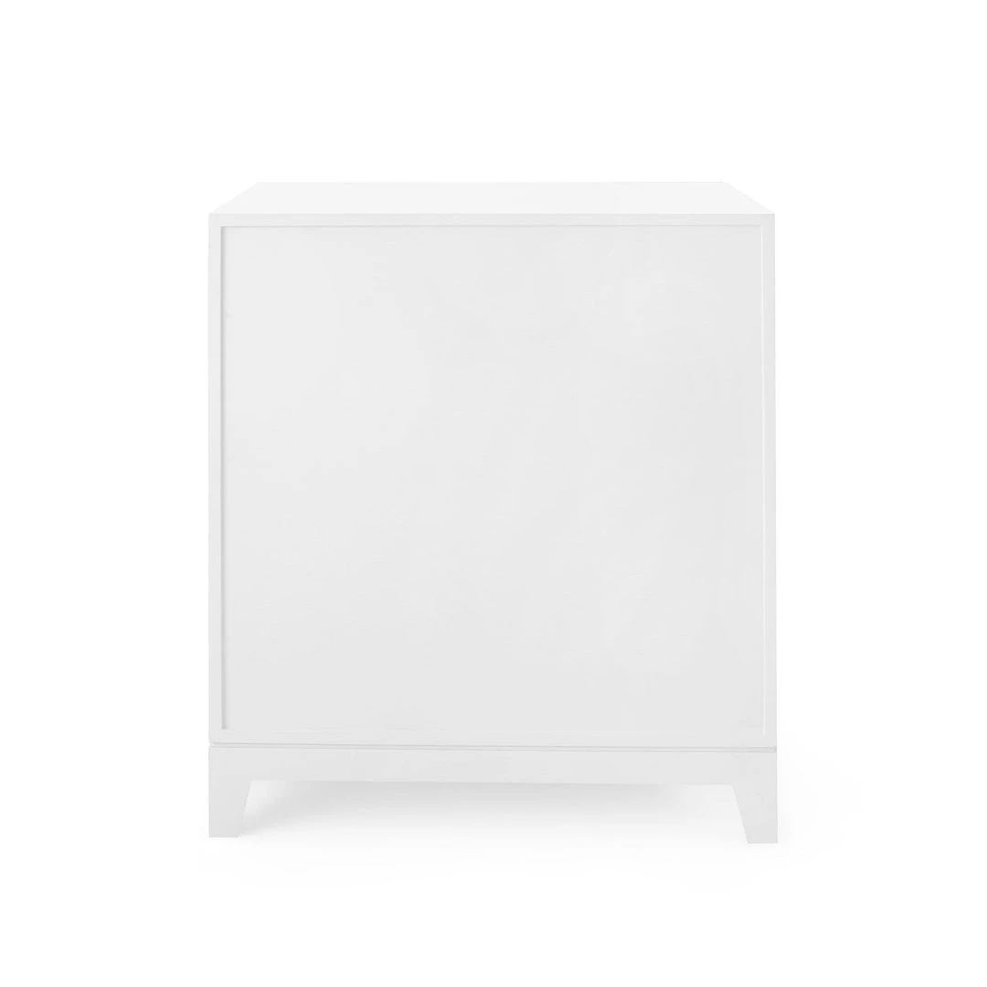 Bungalow 5 Bergamo Three Drawer Side Table White 5 Bungalow 5 Bergamo Three Drawer Side Table White