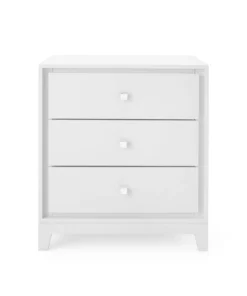 Bungalow 5 Bergamo Three Drawer Side Table White 12 Bungalow 5 Bergamo Three Drawer Side Table White