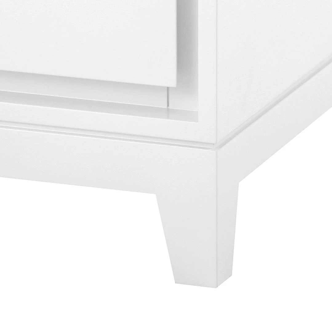 Bungalow 5 Bergamo Three Drawer Side Table White 9 Bungalow 5 Bergamo Three Drawer Side Table White