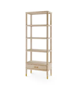 Bungalow 5 New Arrivals Bertram Etagere Bleached Cerused Oak