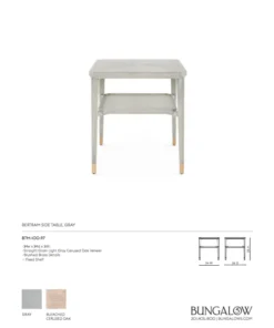 Bungalow 5 Bertram Side Table Grey Cerused Oak 13 Bungalow 5 Bertram Side Table Grey Cerused Oak