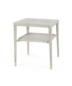 Bungalow 5 Bertram Side Table Grey Cerused Oak