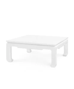 Bungalow 5 New Arrivals Bethany Large Square Coffee Table White