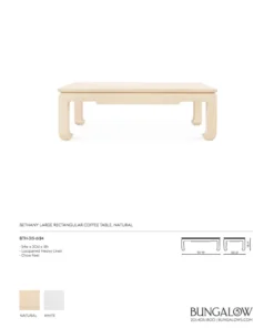 Bungalow 5 Bethany Large Rectangular Coffee Table Natural New Arrivals 11 Bungalow 5 Bethany Large Rectangular Coffee Table Natural New Arrivals