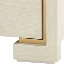 Bungalow 5 New Arrivals Blake 3 Drawer Side Table Blanched Oak