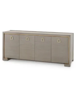 Bungalow 5 New Arrivals Blake 4 Door Cabinet Taupe Gray