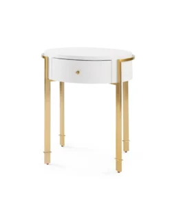 Bungalow 5 New Arrivals Bodrum Side Table White