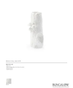 Bungalow 5 Branch Small Vase White New Arrivals 15 Bungalow 5 Branch Small Vase White New Arrivals