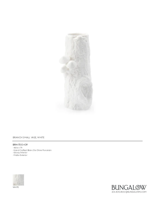 Bungalow 5 Branch Small Vase White New Arrivals 8 Bungalow 5 Branch Small Vase White New Arrivals