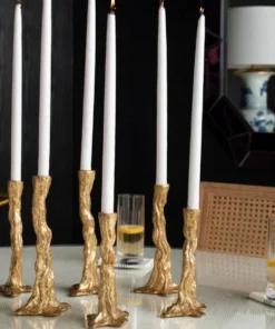 Bungalow 5 Branch Candlestick Set Gold