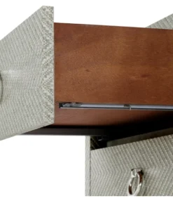 Bungalow 5 Brittany 3 Drawer Side Table Gray Tweed 16 Bungalow 5 Brittany 3 Drawer Side Table Gray Tweed