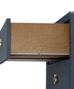 Bungalow 5 New Arrivals Bryant Linen 3 Drawer Side Table Navy Blue 15 Bungalow 5 New Arrivals Bryant Linen 3 Drawer Side Table Navy Blue