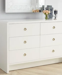 Bungalow 5 New Arrivals Bryant Extra Large 6 Drawer Chest White 13 Bungalow 5 New Arrivals Bryant Extra Large 6 Drawer Chest White