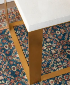 Bungalow 5 Calypso Side Table White Eggshell Top