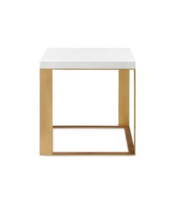 Bungalow 5 Calypso Side Table White Eggshell Top