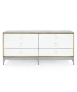 Bungalow 5 Cameron Extra Large Six Drawer Chest Gray New Arrivals