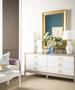 Bungalow 5 Cameron Extra Large Six Drawer Chest Gray New Arrivals