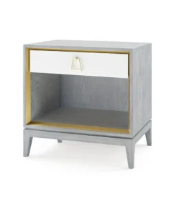 Bungalow 5 Cameron 1 Drawer Side Table Gray