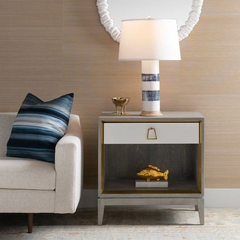 Bungalow 5 Cameron 1 Drawer Side Table Gray 2 Bungalow 5 Cameron 1 Drawer Side Table Gray