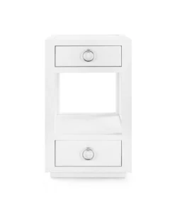 Bungalow 5 New Arrivals Camilla 2 Drawer Side Table White