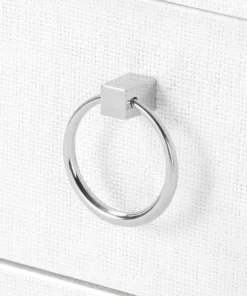 Bungalow 5 New Arrivals Camilla 2 Drawer Side Table White