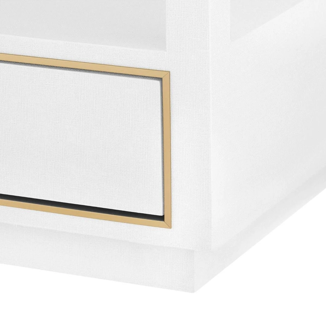 Bungalow 5 Carmen 2 Drawer Side Table White 7 Bungalow 5 Carmen 2 Drawer Side Table White