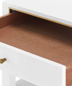 Bungalow 5 Carmen 2 Drawer Side Table White 13 Bungalow 5 Carmen 2 Drawer Side Table White