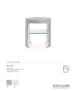 Bungalow 5 Carrel Side Table Gray