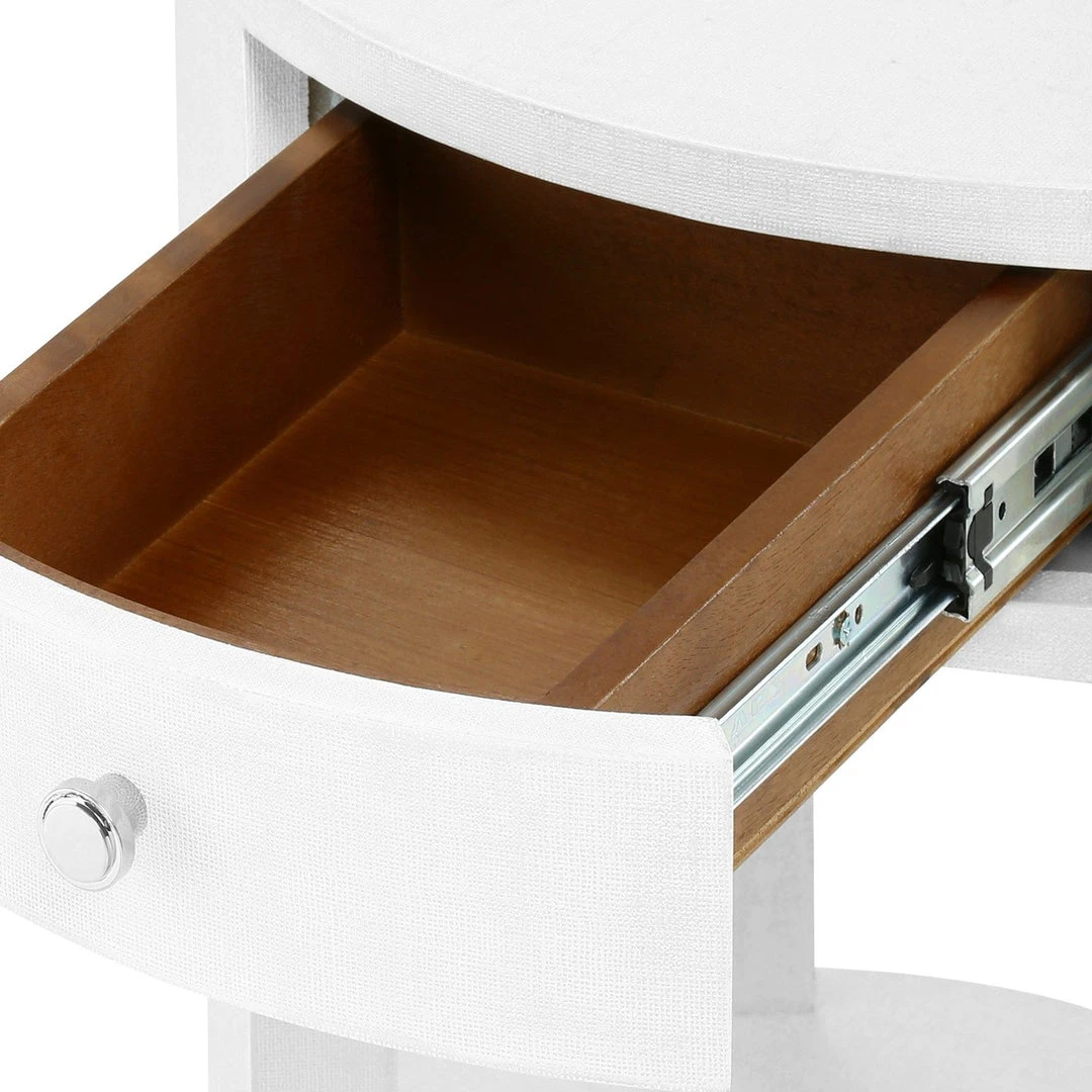 Bungalow 5 New Arrivals Dakota 1 Drawer Side Table White 11 Bungalow 5 New Arrivals Dakota 1 Drawer Side Table White