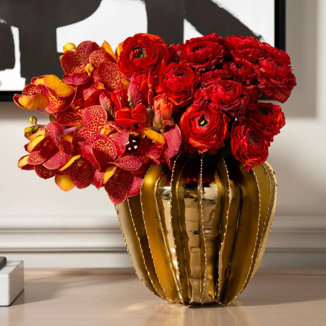 Bungalow 5 New Arrivals Doral Vase Brass 2 Bungalow 5 New Arrivals Doral Vase Brass