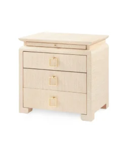 Bungalow 5 Elina 3 Drawer Side Table Natural New Arrivals