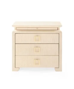 Bungalow 5 Elina 3 Drawer Side Table Natural New Arrivals