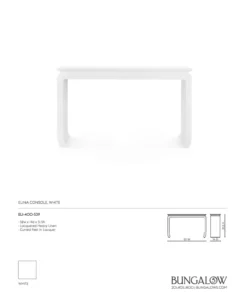 Bungalow 5 New Arrivals Elina Console White 21 Bungalow 5 New Arrivals Elina Console White