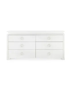 Bungalow 5 Elina Extra Large 6 Drawer Dresser White New Arrivals