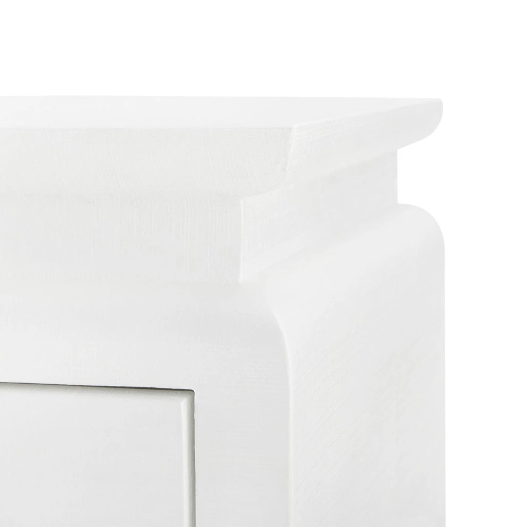 Bungalow 5 Elina 3 Drawer Side Table White 8 Bungalow 5 Elina 3 Drawer Side Table White