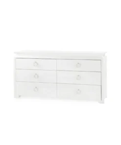 Bungalow 5 Elina Extra Large 6 Drawer Dresser White New Arrivals
