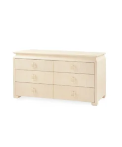Bungalow 5 New Arrivals Elina Extra Large 6 Drawer Dresser Natural 12 Bungalow 5 New Arrivals Elina Extra Large 6 Drawer Dresser Natural