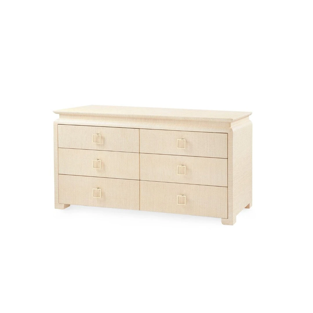 Bungalow 5 New Arrivals Elina Extra Large 6 Drawer Dresser Natural 6 Bungalow 5 New Arrivals Elina Extra Large 6 Drawer Dresser Natural