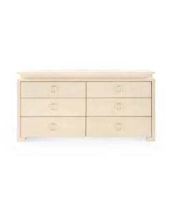 Bungalow 5 New Arrivals Elina Extra Large 6 Drawer Dresser Natural