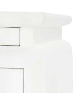 Bungalow 5 Elina 3 Drawer Side Table White 17 Bungalow 5 Elina 3 Drawer Side Table White