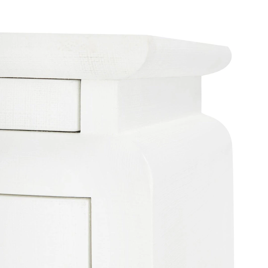 Bungalow 5 Elina 3 Drawer Side Table White 7 Bungalow 5 Elina 3 Drawer Side Table White