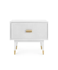 Bungalow 5 Elisa One Drawer Side Table White New Arrivals