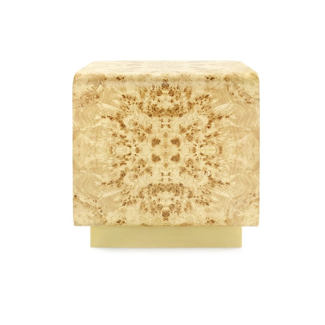 Bungalow 5 Emil Two Drawer Side Table Burl 7 Bungalow 5 Emil Two Drawer Side Table Burl