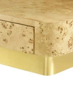 Bungalow 5 Emil Two Drawer Side Table Burl 18 Bungalow 5 Emil Two Drawer Side Table Burl